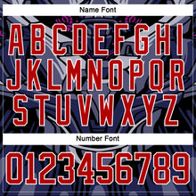 Charger l'image dans la galerie, Custom Red Blue Black Purple-White 3D Pattern Cyber Mecha E-sport Hockey Jersey
