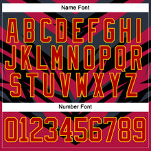 Load image into Gallery viewer, Custom Navy Red Black Yellow-White 3D Pattern Cyber Mecha E-sport Hockey Jersey
