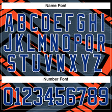 Загрузить изображение в средство просмотра галереи, Custom Gray Royal Orange Black-White 3D Pattern Cyber Mecha E-sport Hockey Jersey
