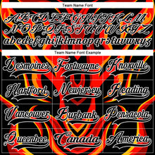 Load image into Gallery viewer, Custom Royal Black Red Orange-White 3D Pattern Cyber Mecha E-sport Hockey Jersey
