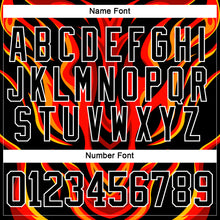 Load image into Gallery viewer, Custom Royal Black Red Orange-White 3D Pattern Cyber Mecha E-sport Hockey Jersey
