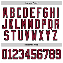 Load image into Gallery viewer, Custom White Crimson-Black 3D Pattern Native Americans Tribal Indigenous People Hockey Lace Neck Jersey
