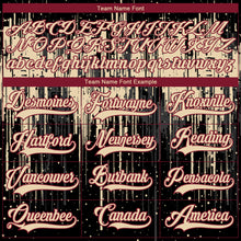 Load image into Gallery viewer, Custom Black City Cream Crimson-Steel Gray 3D Pattern Dripping Splatter Hockey Lace Neck Jersey
