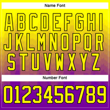 Load image into Gallery viewer, Custom Light Yellow Purple Lakes Blue-Black 3D Pattern Abstract Gradient Halftone Hockey Lace Neck Jersey
