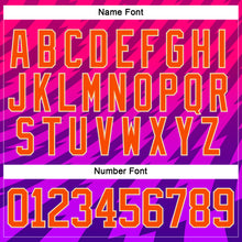 Load image into Gallery viewer, Custom Hot Pink Orange Purple Yellow-Cream 3D Pattern Abstract Gradient Halftone Hockey Lace Neck Jersey
