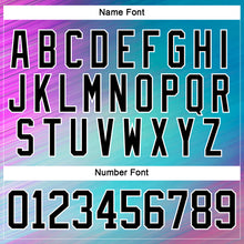 Load image into Gallery viewer, Custom Purple Black Blue-White 3D Pattern Abstract Gradient Halftone Hockey Lace Neck Jersey
