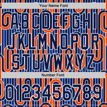 Загрузить изображение в средство просмотра галереи, Custom Blue Navy Orange-White Valentine's Day Line Authentic Baseball Jersey
