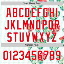 Загрузить изображение в средство просмотра галереи, Custom White Fire Red-Green Valentine's Day Love Heart Authentic Baseball Jersey
