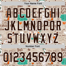 Загрузить изображение в средство просмотра галереи, Custom Gray Brown-White Valentine's Day Love Authentic Baseball Jersey
