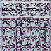 Загрузить изображение в средство просмотра галереи, Custom Purple Black Green-White Valentine's Day Love Heart Authentic Baseball Jersey
