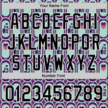 Загрузить изображение в средство просмотра галереи, Custom Purple Black Green-White Valentine's Day Love Heart Authentic Baseball Jersey
