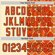 Загрузить изображение в средство просмотра галереи, Custom Orange Cream-Black Valentine's Day Love Heart Authentic Baseball Jersey
