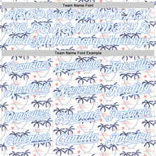 Загрузить изображение в средство просмотра галереи, Custom White Light Blue Valentine's Day Love Heart Authentic Baseball Jersey
