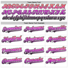 Загрузить изображение в средство просмотра галереи, Custom White Gradient-Black Valentine's Day Love Heart Authentic Baseball Jersey
