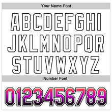 Загрузить изображение в средство просмотра галереи, Custom White Gradient-Black Valentine's Day Love Heart Authentic Baseball Jersey
