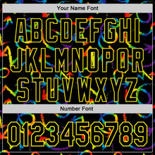 Загрузить изображение в средство просмотра галереи, Custom Black Light Yellow Valentine's Day Arrow Pride Month Love Is Love Authentic Baseball Jersey
