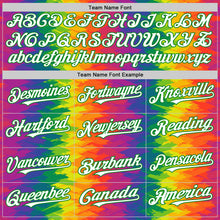 Загрузить изображение в средство просмотра галереи, Custom Rainbow White-Grass Green Valentine's Day Gradient Pride Month Love Is Love Authentic Baseball Jersey
