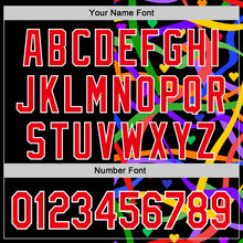 Загрузить изображение в средство просмотра галереи, Custom Black Fire Red-White Valentine's Day Love Heart Pride Month Love Is Love Authentic Baseball Jersey
