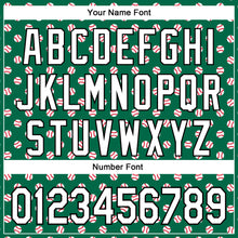 Charger l'image dans la galerie, Custom Stitched Kelly Green White-Black 3D Pattern Design Baseball Game Day New York Inspired Sports Pullover Sweatshirt Hoodie
