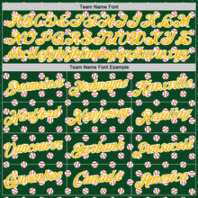 Load image into Gallery viewer, Custom Stitched Green Gold-White 3D Pattern Design Baseball Game Day Green Bay Inspired Sports Pullover Sweatshirt Hoodie
