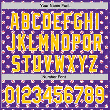 Загрузить изображение в средство просмотра галереи, Custom Stitched Purple Yellow-White 3D Pattern Design Baseball Game Day Minnesota Inspired Sports Pullover Sweatshirt Hoodie
