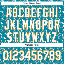 Load image into Gallery viewer, Custom Stitched Teal White Red-Old Gold 3D Pattern Design Baseball Game Day Jacksonville Inspired Sports Pullover Sweatshirt Hoodie
