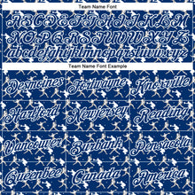 Load image into Gallery viewer, Custom Stitched US Navy Blue Red-White 3D Pattern Design Baseball Game Day Indianapolis Inspired Sports Pullover Sweatshirt Hoodie
