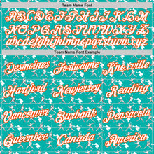 Загрузить изображение в средство просмотра галереи, Custom Stitched Aqua White Red-Orange 3D Pattern Design Baseball Game Day Miami Inspired Sports Pullover Sweatshirt Hoodie
