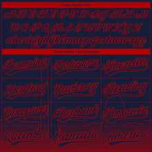 Laden Sie das Bild in den Galerie-Viewer, Custom Stitched Navy Red 3D Gradient Fashion Washington City Edition Sports Pullover Sweatshirt Hoodie
