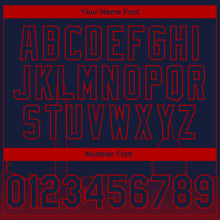 Laden Sie das Bild in den Galerie-Viewer, Custom Stitched Navy Red 3D Gradient Fashion Washington City Edition Sports Pullover Sweatshirt Hoodie
