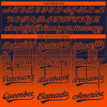 Charger l'image dans la galerie, Custom Stitched Navy Orange 3D Gradient Fashion Houston City Edition Sports Pullover Sweatshirt Hoodie
