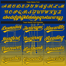Load image into Gallery viewer, Custom Stitched Royal Yellow-Black 3D Gradient Fashion Seattle City Edition Sports Pullover Sweatshirt Hoodie
