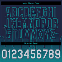 Load image into Gallery viewer, Custom Stitched Navy Gray-Teal 3D Gradient Fashion Seattle City Edition Sports Pullover Sweatshirt Hoodie
