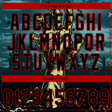 Load image into Gallery viewer, Custom Stitched Green Black-Red 3D Pattern Design Halloween Horror Night Trick Treat Sports Pullover Sweatshirt Hoodie
