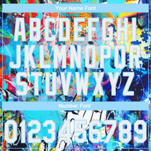 Load image into Gallery viewer, Custom Stitched Graffiti Pattern White-Light Blue 3D Abstract Splash Sports Pullover Sweatshirt Hoodie
