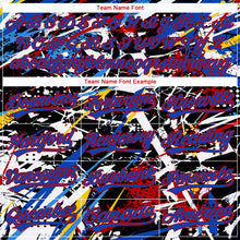 Load image into Gallery viewer, Custom Stitched Graffiti Pattern Thunder Blue-Red 3D Abstract Splatter Sports Pullover Sweatshirt Hoodie
