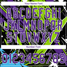 Load image into Gallery viewer, Custom Stitched Graffiti Pattern Purple-White 3D Abstract Splatter Sports Pullover Sweatshirt Hoodie
