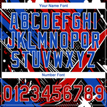 Load image into Gallery viewer, Custom Stitched Graffiti Pattern Red Thunder Blue-White 3D Abstract Splatter Sports Pullover Sweatshirt Hoodie
