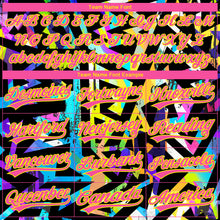 Load image into Gallery viewer, Custom Stitched Graffiti Pattern Pink-Lakes Blue 3D Abstract Geometric Sports Pullover Sweatshirt Hoodie
