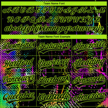 Load image into Gallery viewer, Custom Stitched Black Neon Green 3D Pattern Design Abstract Neon Street Style Sports Pullover Sweatshirt Hoodie
