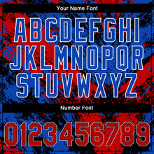 Laden Sie das Bild in den Galerie-Viewer, Custom Stitched Black Red Thunder Blue-White 3D Pattern Design Abstract Splatter Sports Pullover Sweatshirt Hoodie
