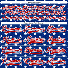 Charger l'image dans la galerie, Custom White Red-Royal American Flag Hockey Lace Neck Jersey
