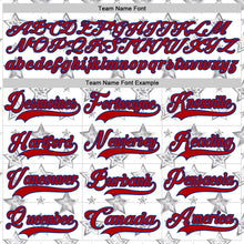 Charger l'image dans la galerie, Custom White Red-Royal American Flag Hockey Lace Neck Jersey
