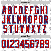 Charger l'image dans la galerie, Custom White Red-Royal American Flag Hockey Lace Neck Jersey
