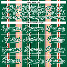 Load image into Gallery viewer, Custom Kelly Green Pink Yellow Black-White 3D Pattern Design Stripe Hockey Lace Neck Jersey
