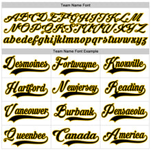 Laden Sie das Bild in den Galerie-Viewer, Custom White Black Navy Red-Yellow 3D Abstract Pattern Graphic Cyber Mecha E-sport Hockey Lace Neck Jersey
