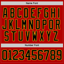 Загрузить изображение в средство просмотра галереи, Custom Red Black Yellow-White 3D Abstract Pattern Graphic Cyber Mecha E-sport Hockey Lace Neck Jersey
