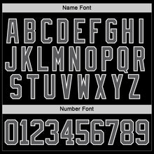 Load image into Gallery viewer, Custom Black Steel Gray Red-White 3D Abstract Pattern Graphic Cyber Mecha E-sport Hockey Lace Neck Jersey
