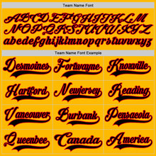 Load image into Gallery viewer, Custom Gold Black Fire Red Purple-White 3D Abstract Pattern Graphic Cyber Mecha E-sport Hockey Lace Neck Jersey
