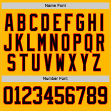 Load image into Gallery viewer, Custom Gold Black Fire Red Purple-White 3D Abstract Pattern Graphic Cyber Mecha E-sport Hockey Lace Neck Jersey
